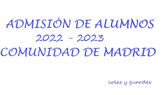 Imagen Post Sorteo desempate admisión alumnos Comunidad de Madrid 2022/2023.